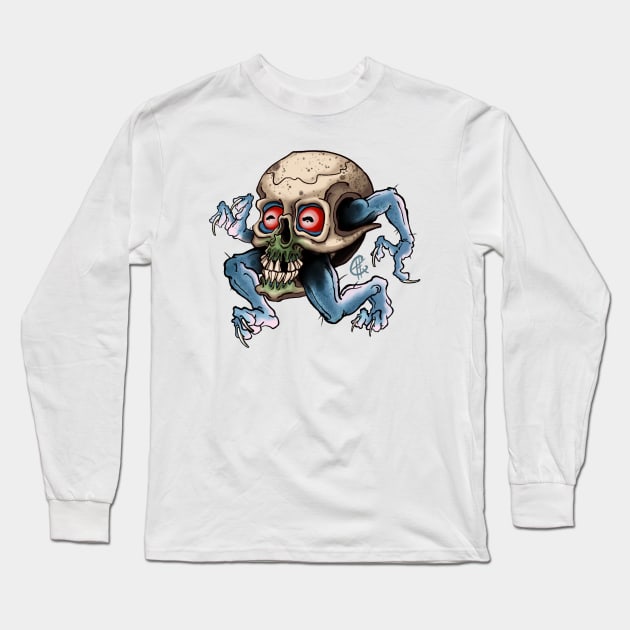 Skull Yokai Long Sleeve T-Shirt by Hori Chou Tattoo